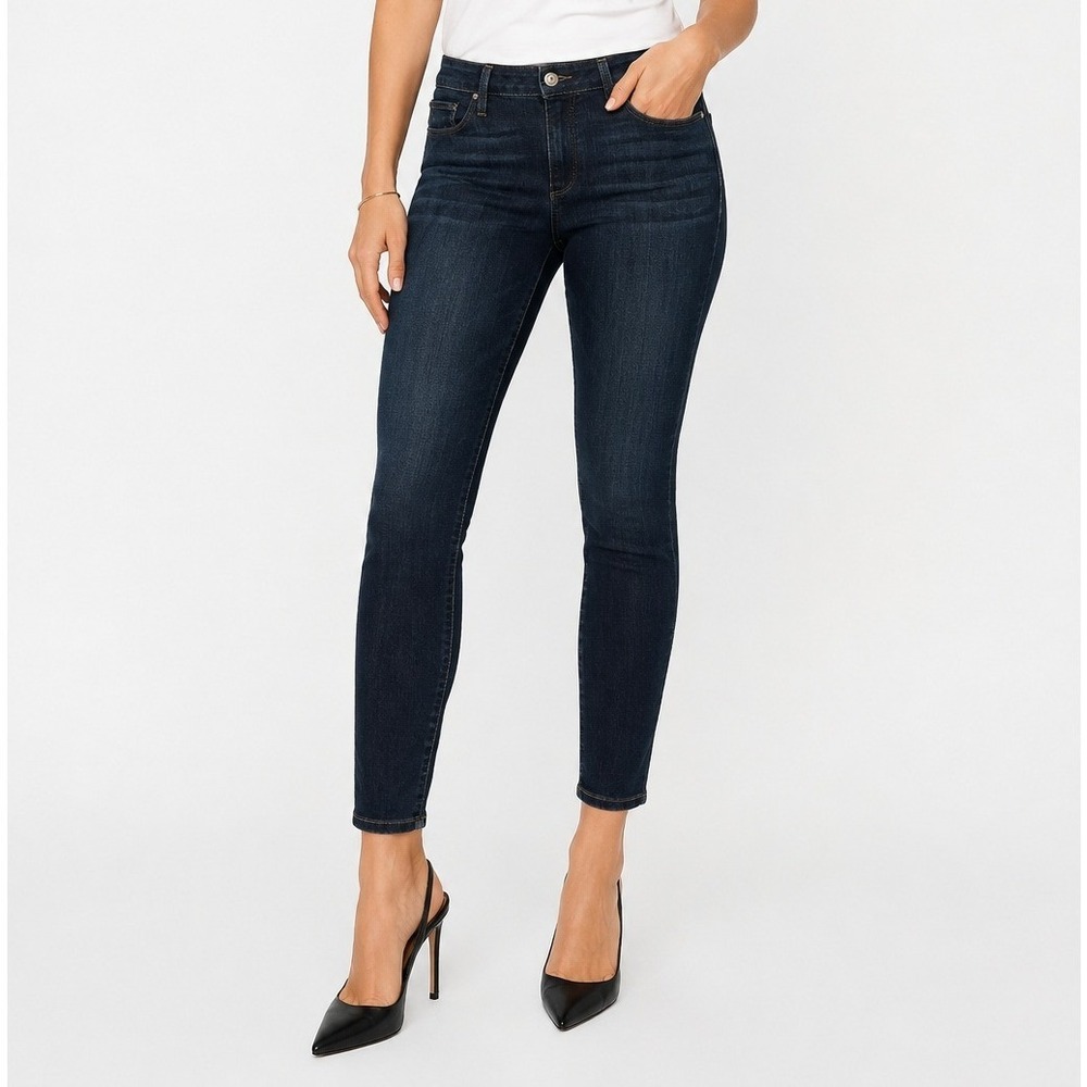 PAIGE Hoxton Ankle Skinny Jeans Womens 29 Dark Indigo High Rise Stretch Denim
